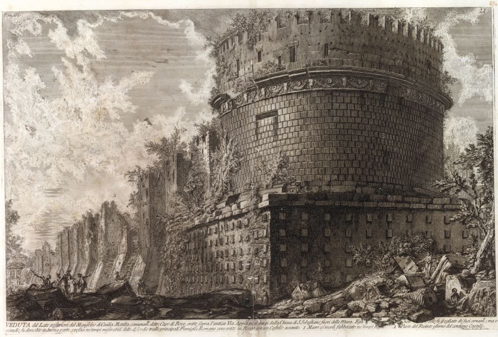 Římské starožitnosti, svazek III, prancha LI od Giovanni Battista Piranesi