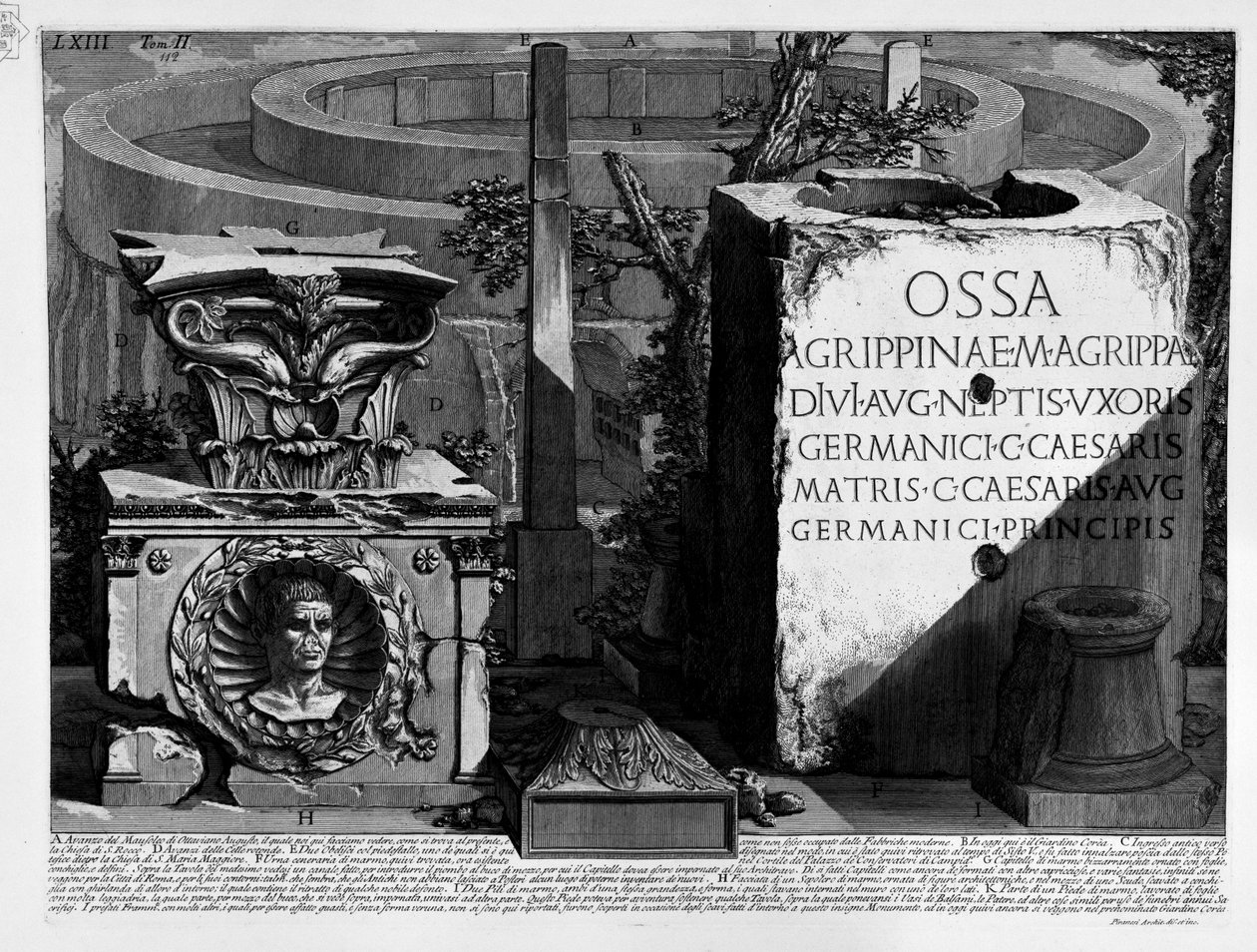 Mauzoleum Augusta od Giovanni Battista Piranesi