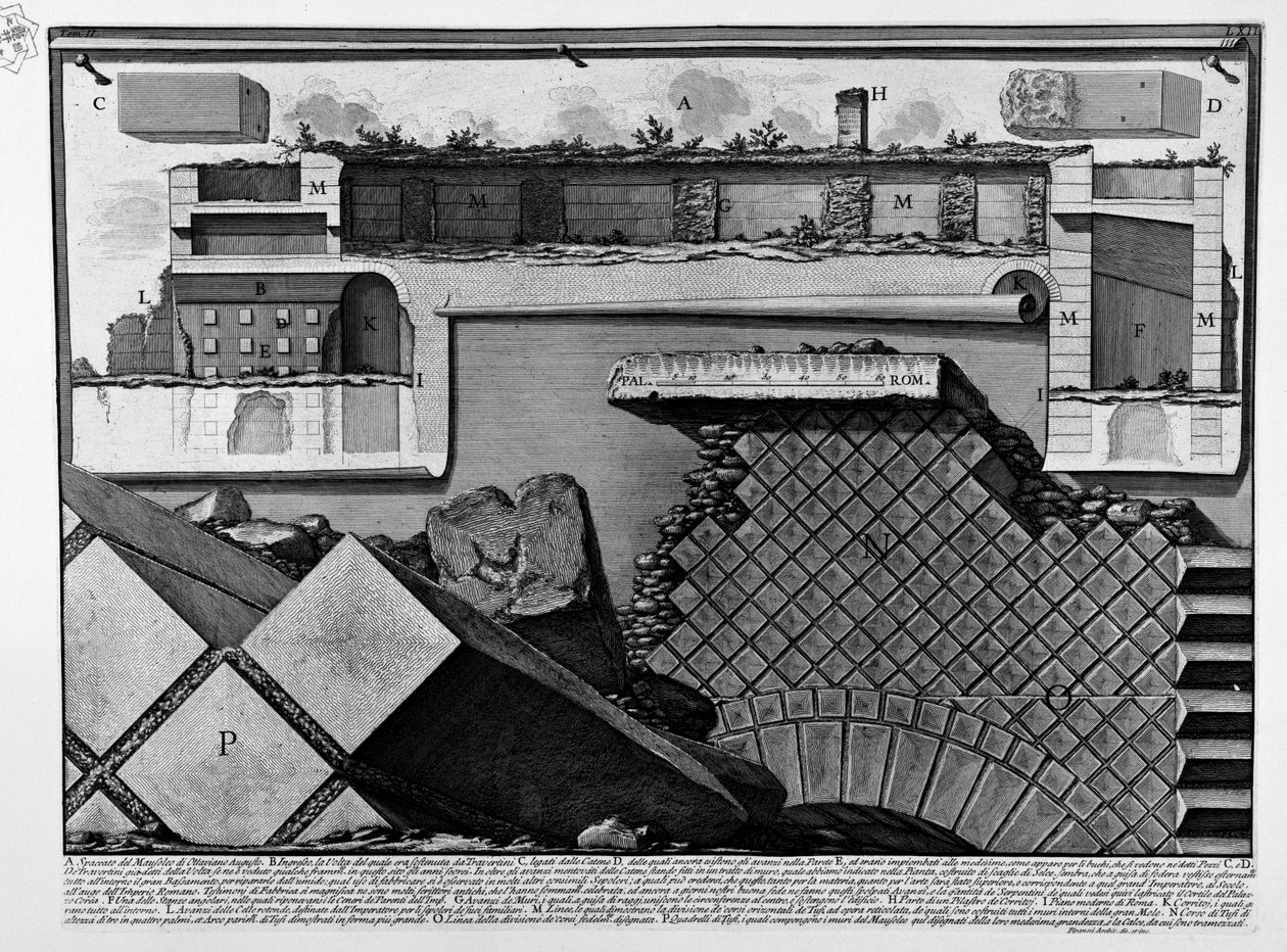 Mauzoleum Augusta od Giovanni Battista Piranesi