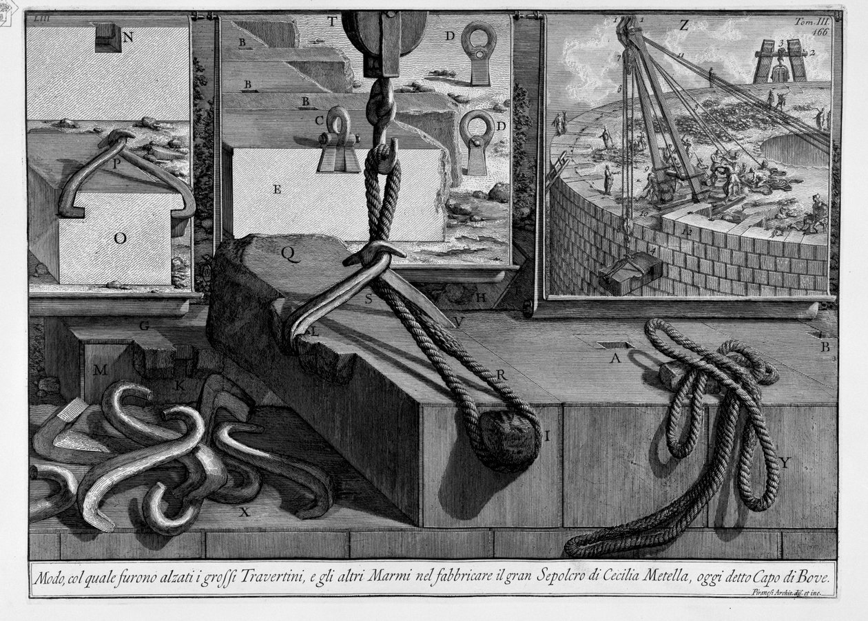 Mauzoleum Cecilie Metelly od Giovanni Battista Piranesi