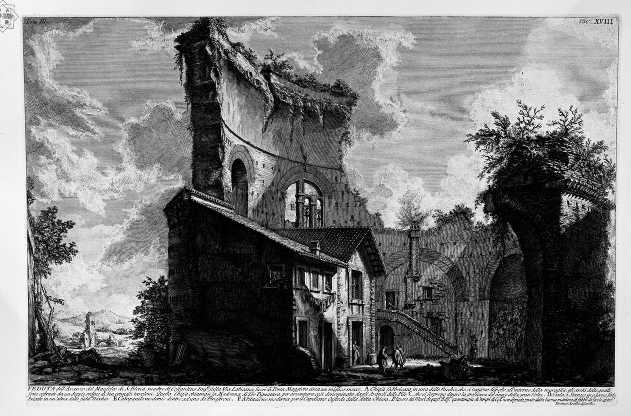 Mauzoleum Heleny od Giovanni Battista Piranesi