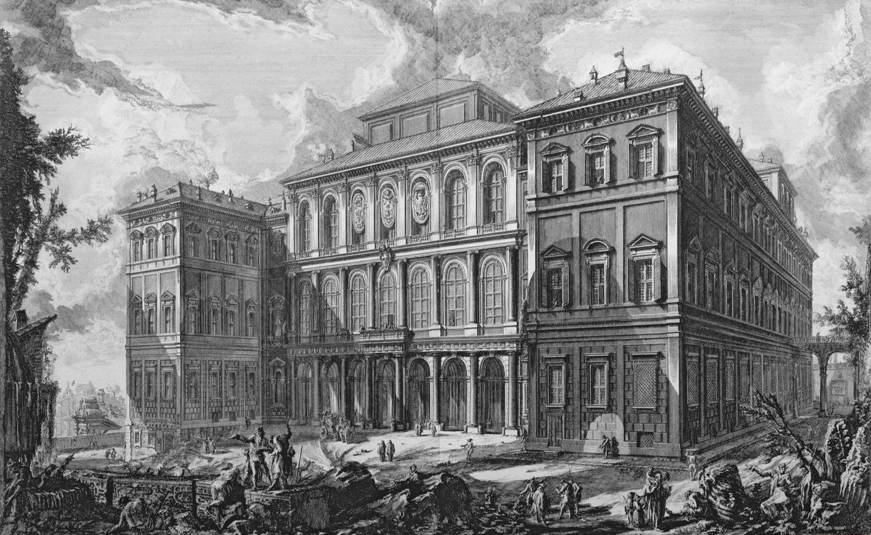 Palazzo Barberini na Quirinale, Řím od Giovanni Battista Piranesi