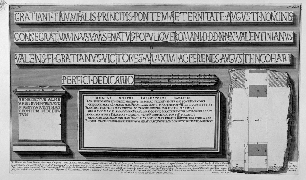 Most Ferrato od Giovanni Battista Piranesi