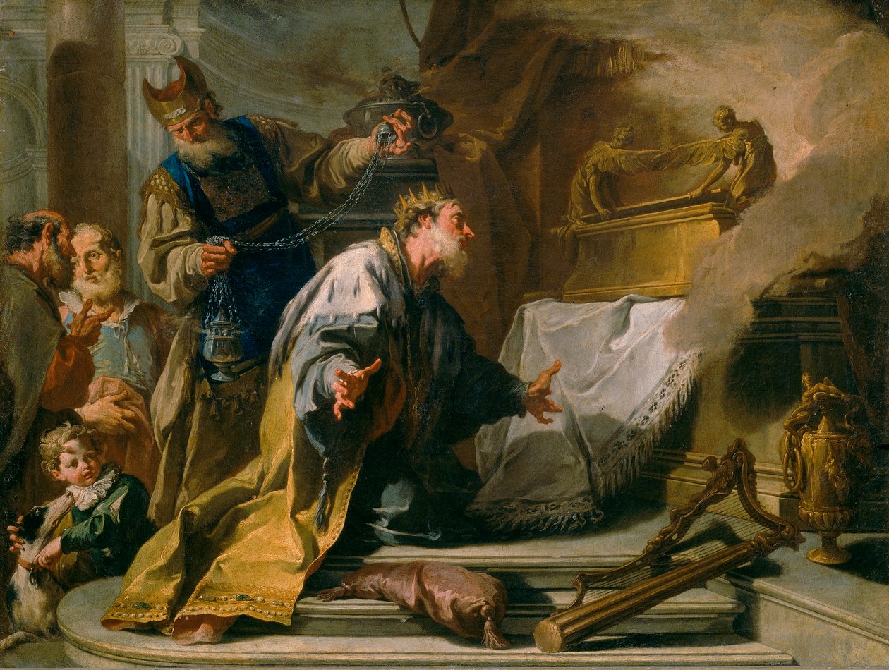 David před archou úmluvy od Giovanni Battista Pittoni