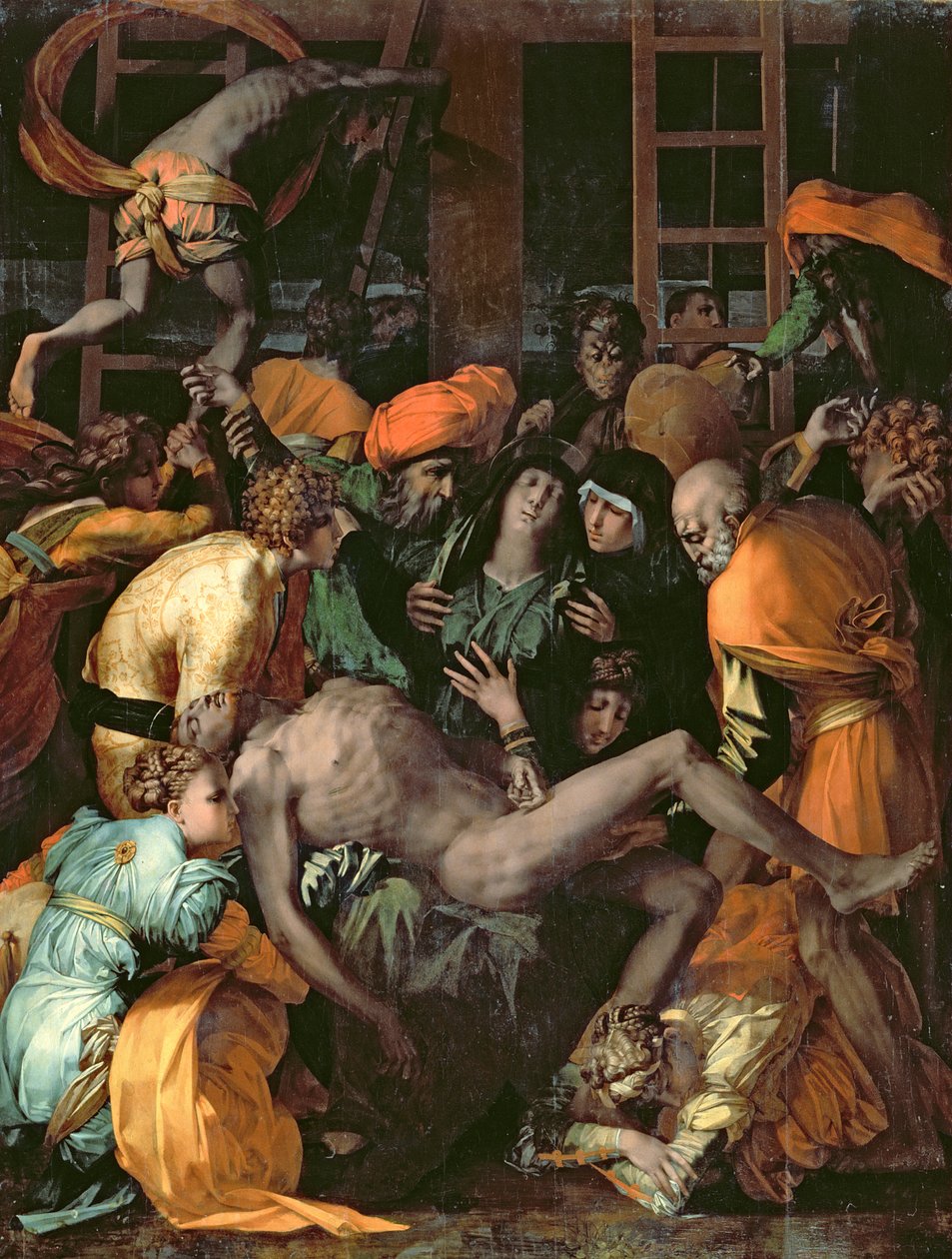Snímání z kříže, 1529 od Giovanni Battista Rosso Fiorentino
