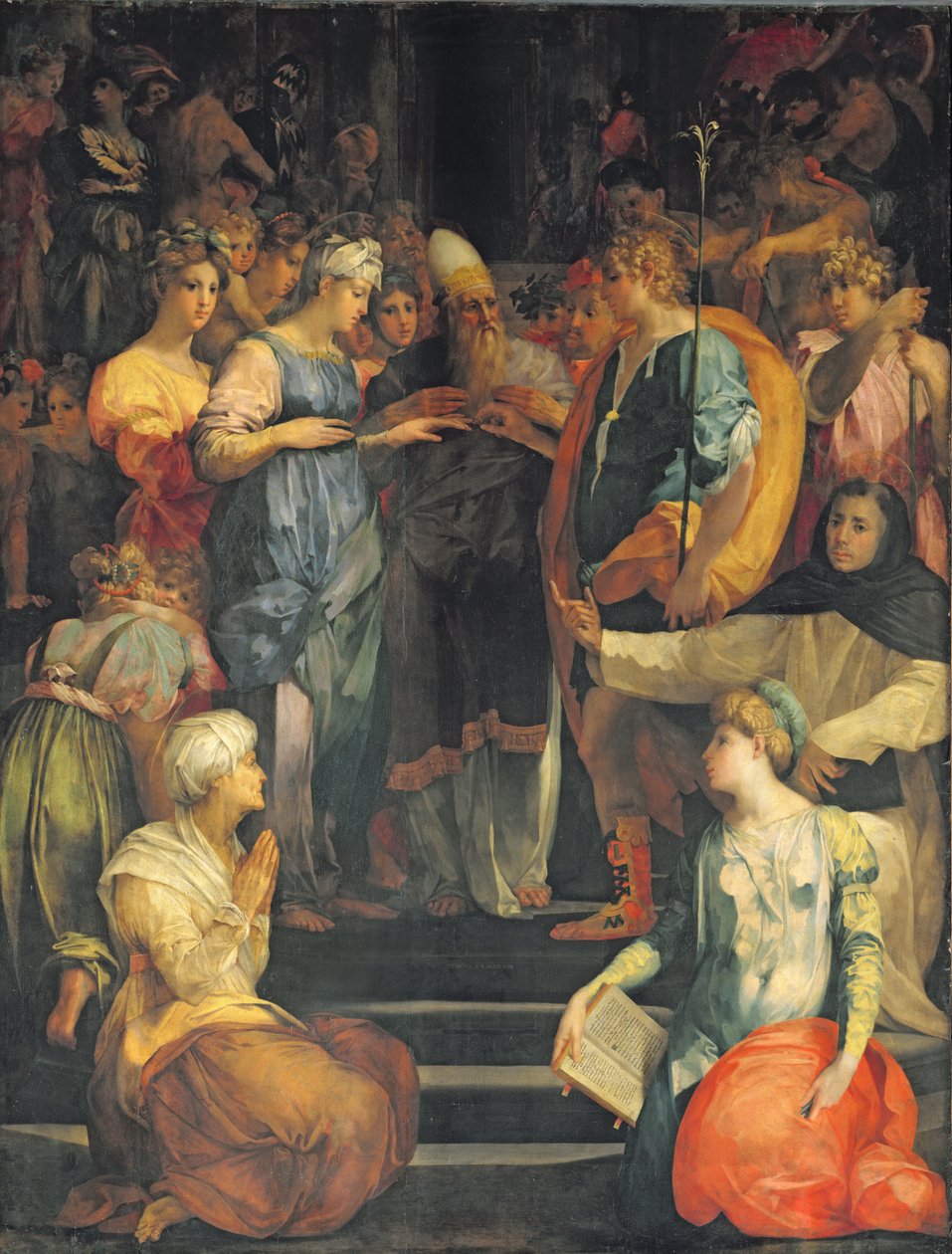 Svatba Panny Marie, 1523 od Giovanni Battista Rosso Fiorentino
