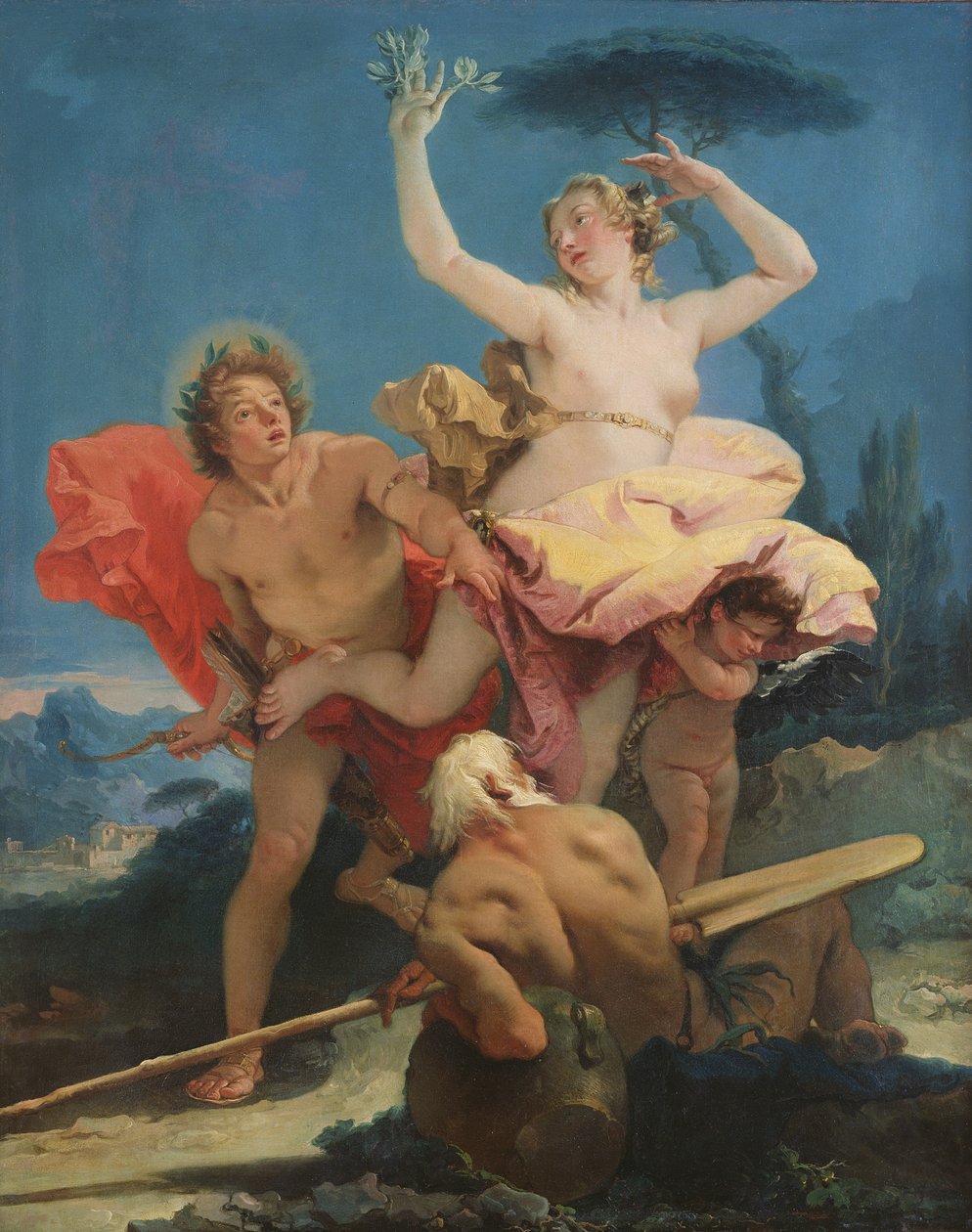 Apollo a Daphne, kolem 1743-44 od Giovanni Battista Tiepolo