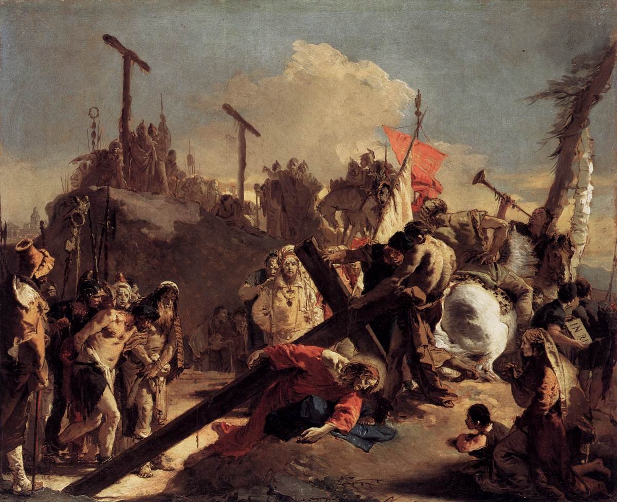 Nesení kříže od Giovanni Battista Tiepolo
