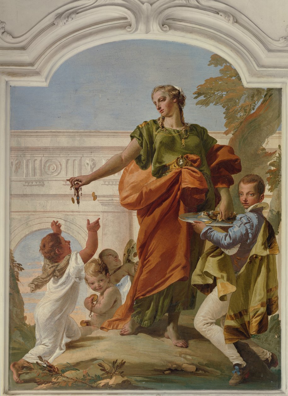 Charitativní výdej almužen od Giovanni Battista Tiepolo