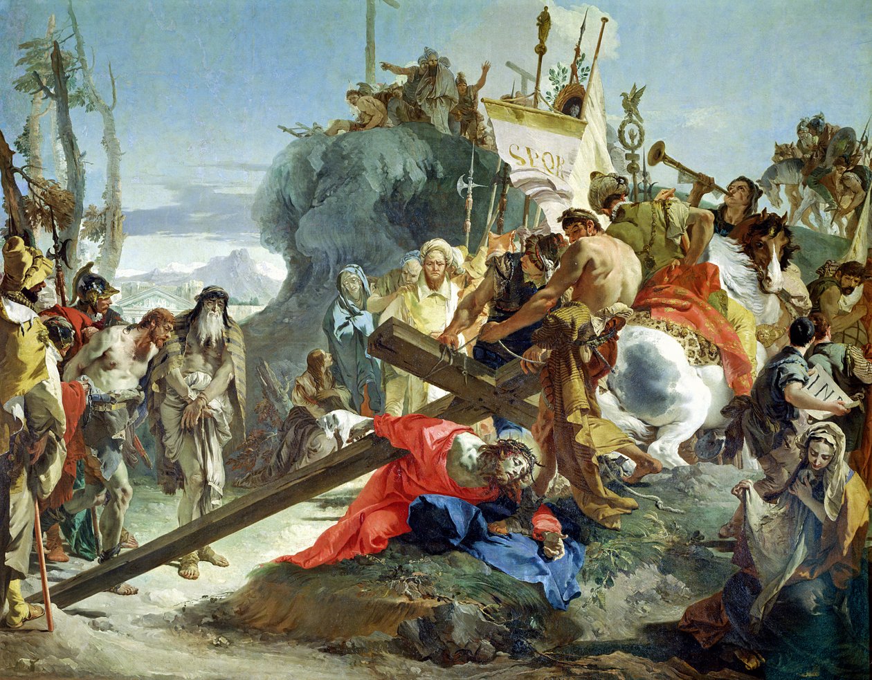 Kristus na cestě na Kalvárii, 1749 od Giovanni Battista Tiepolo