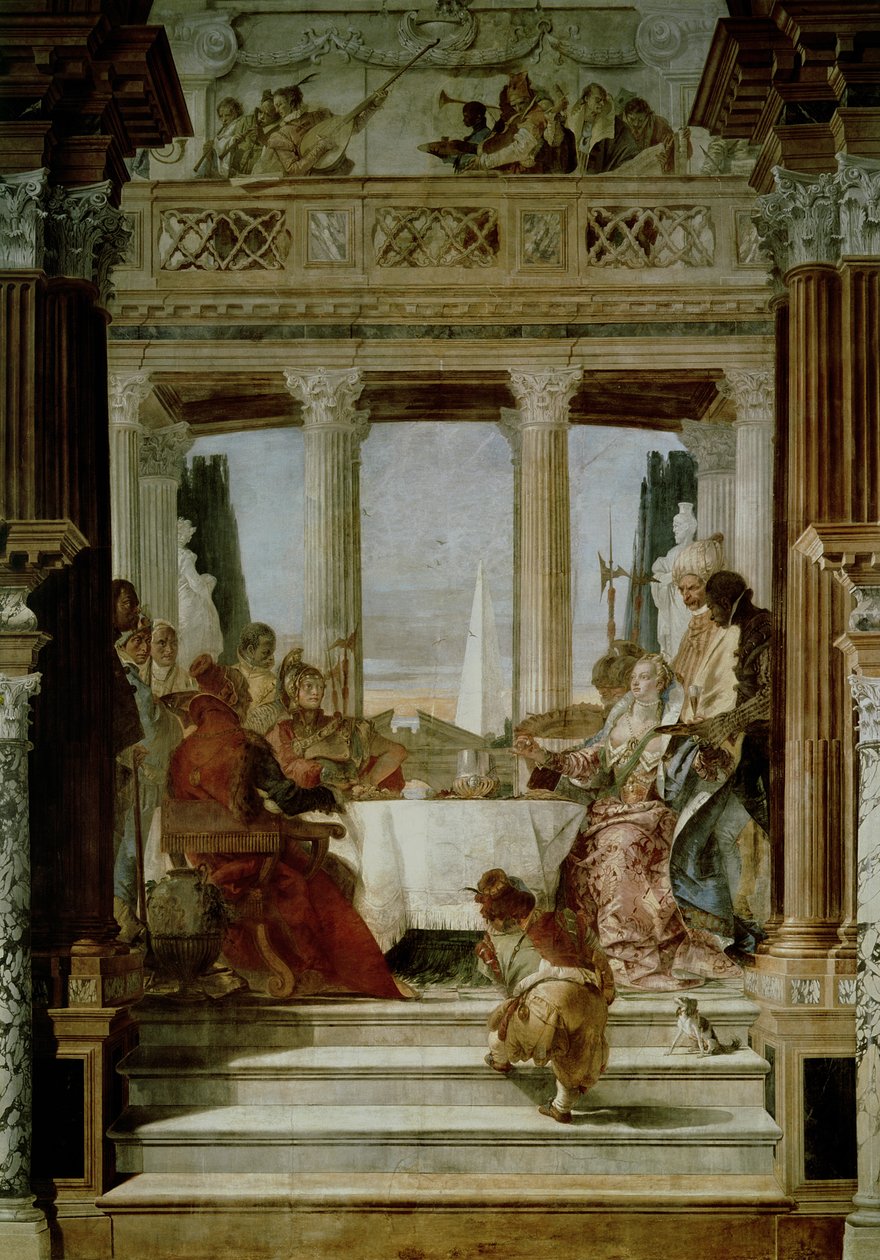 Kleopatřina hostina od Giovanni-Battista Tiepolo