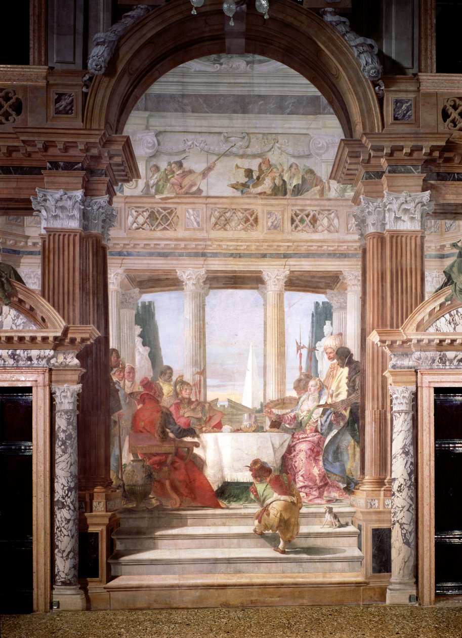 Kleopatřina hostina, 1747-50 (podrobnosti viz 176768) od Giovanni Battista Tiepolo