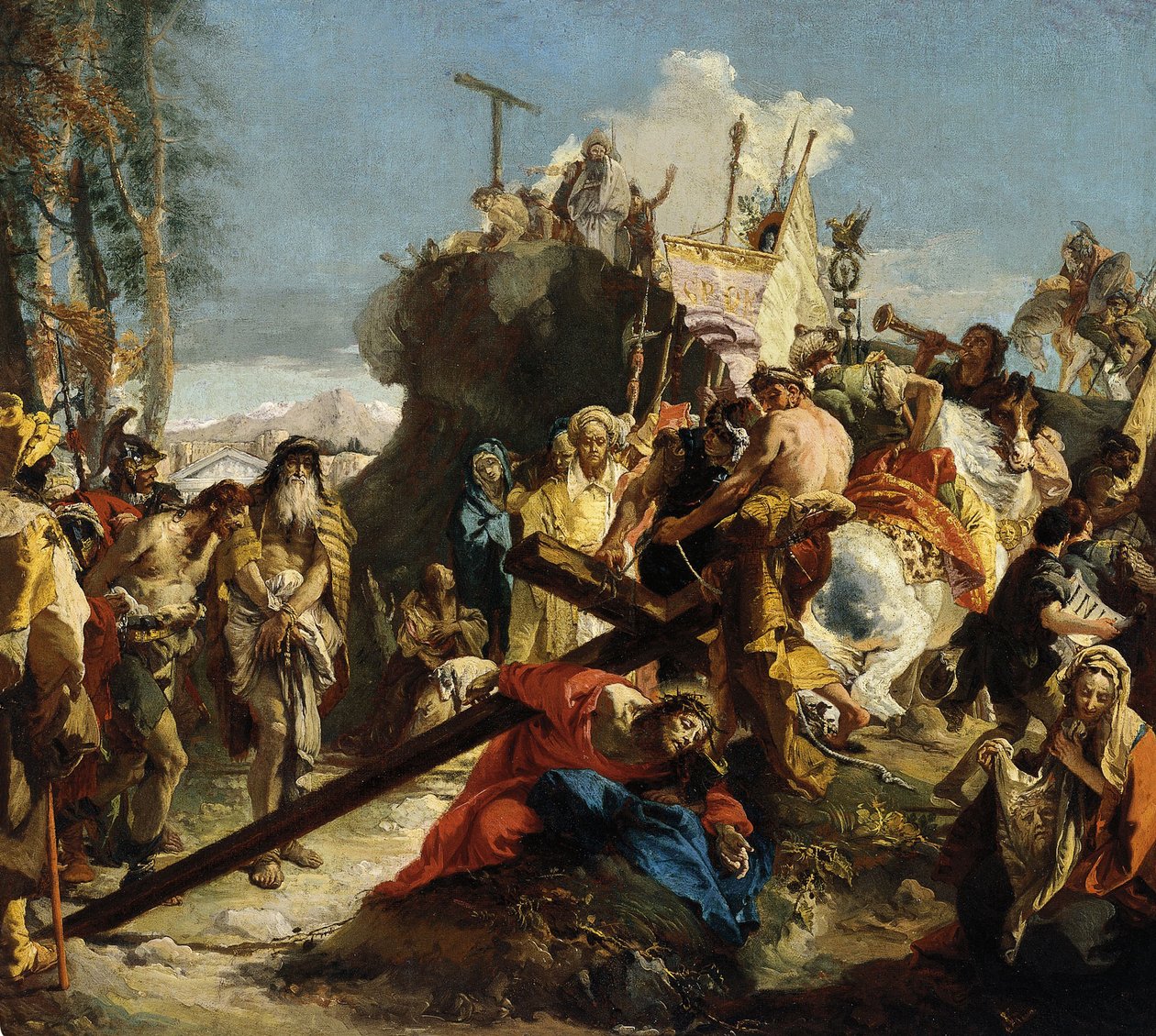 Krista Via del Golgota od Giovanni Battista Tiepolo