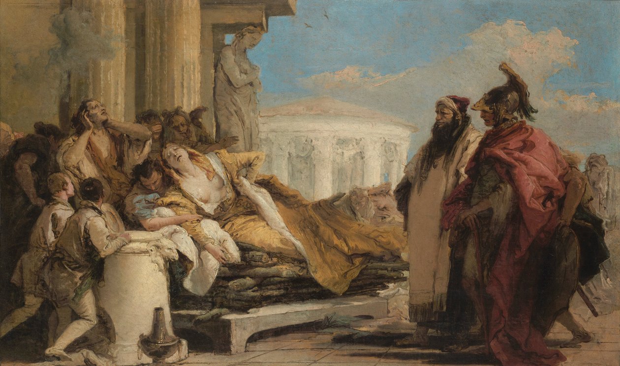 Smrt Dido od Giovanni Battista Tiepolo