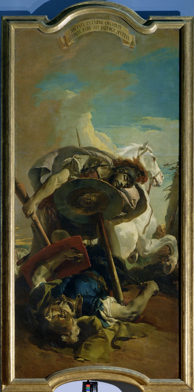Smrt konzula Luciuse Juniuse Bruta v souboji s Aruny od Giovanni Battista Tiepolo