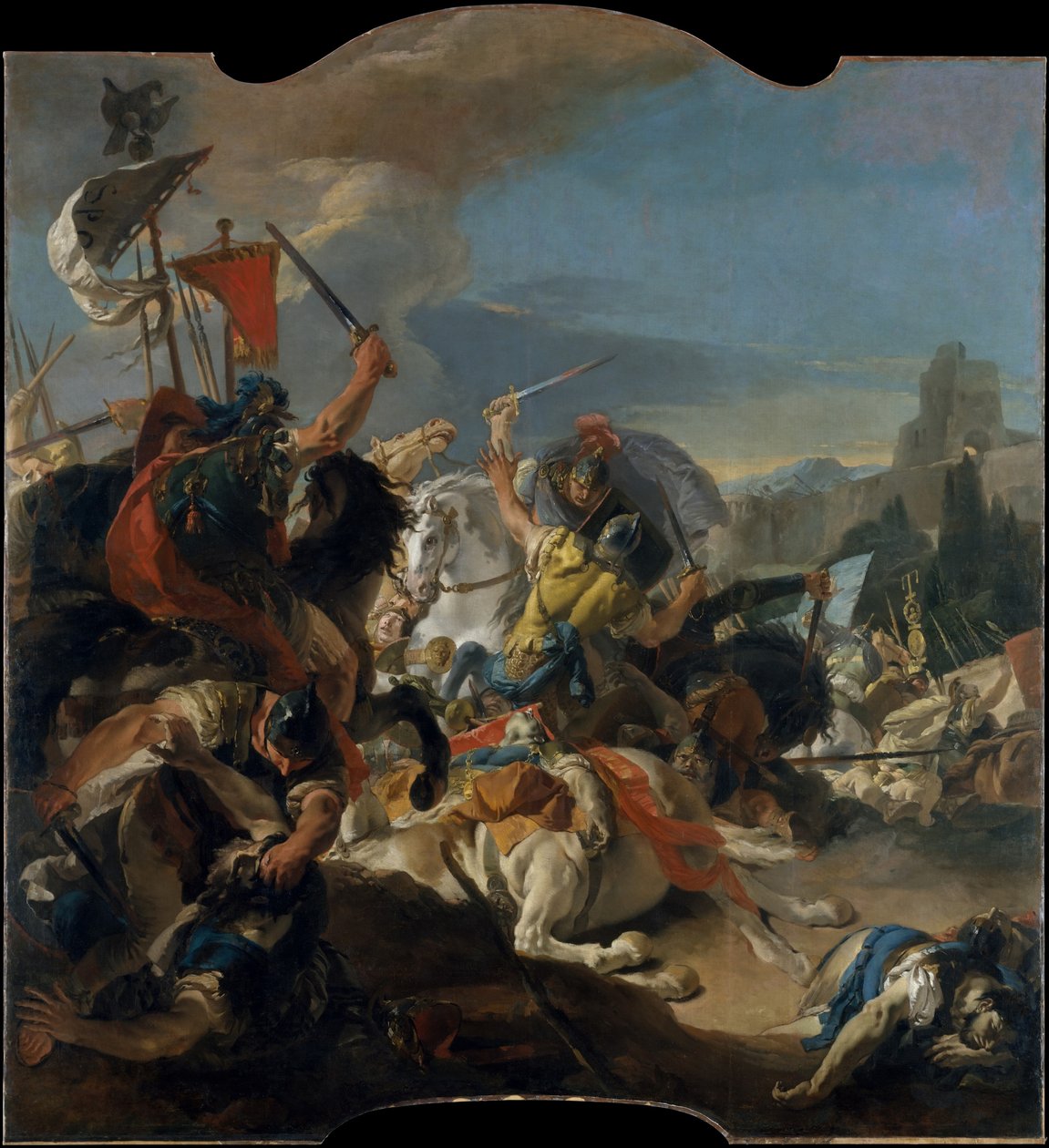 Znázornění bitvy u Vercellae od Giovanni Battista Tiepolo