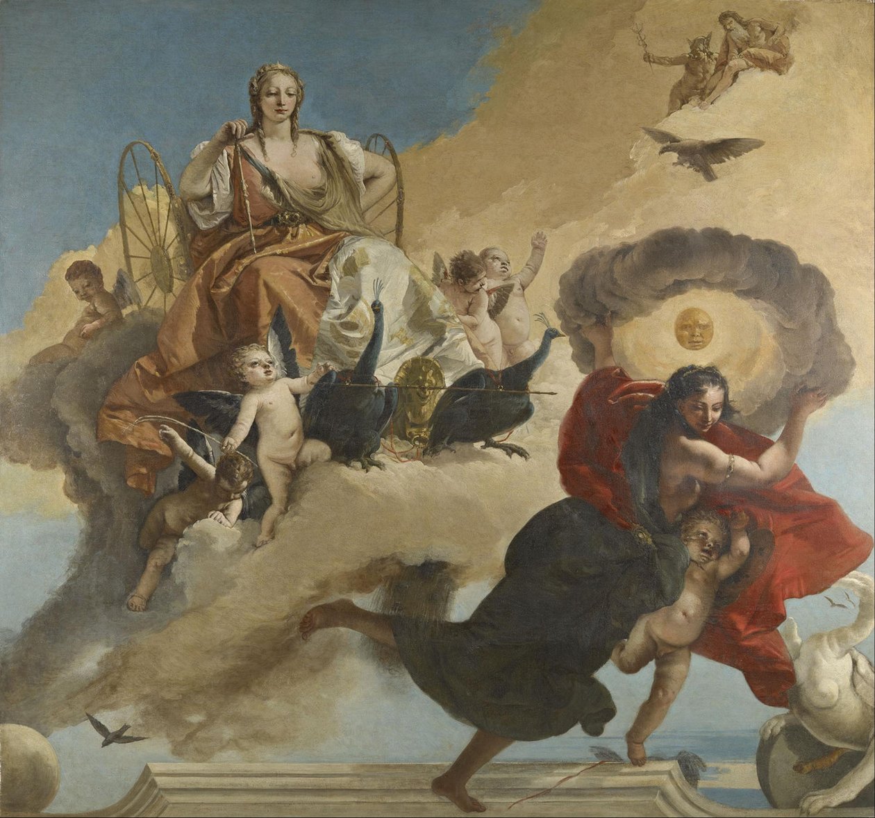 Juno a Luna od Giovanni Battista Tiepolo