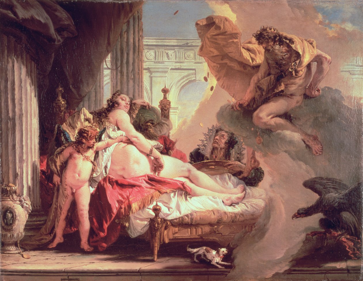 Jupiter a Danae, 1733-35 od Giovanni Battista Tiepolo