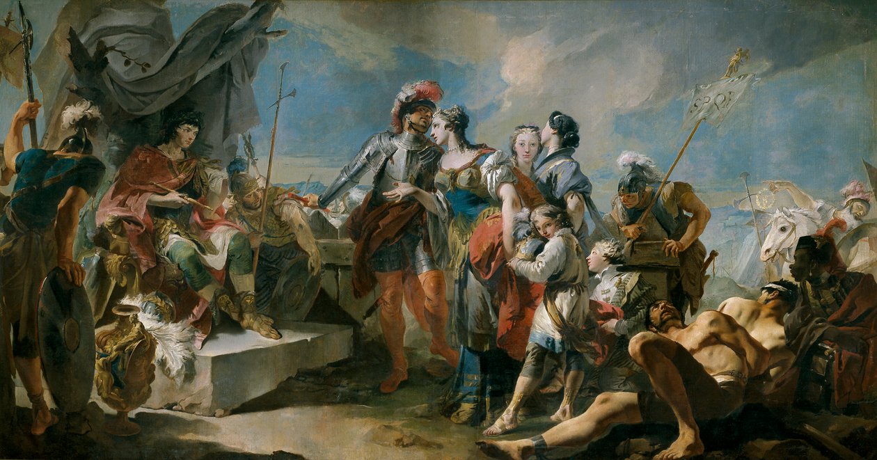 Královna Zenobia před císařem Aurelianem od Giovanni Battista Tiepolo