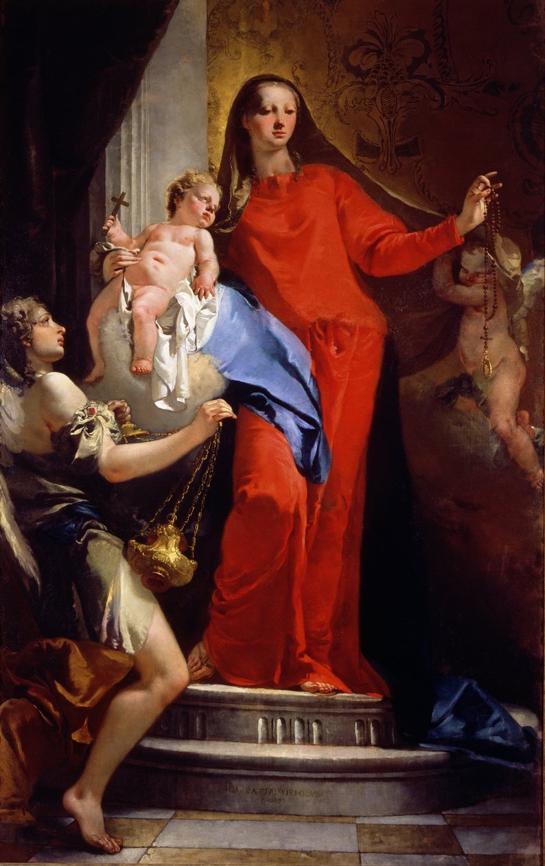 Madona Růžencová od Giovanni Battista Tiepolo