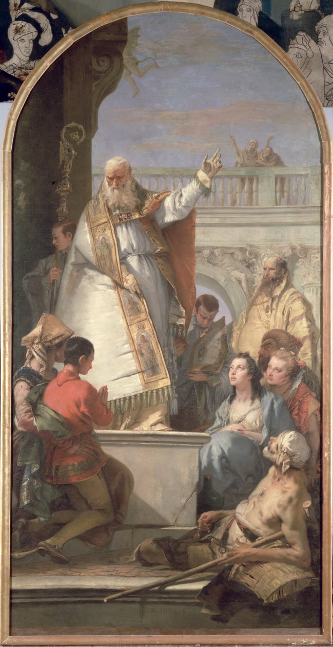Zázrak svatého Patrika, kolem roku 1746 od Giovanni Battista Tiepolo