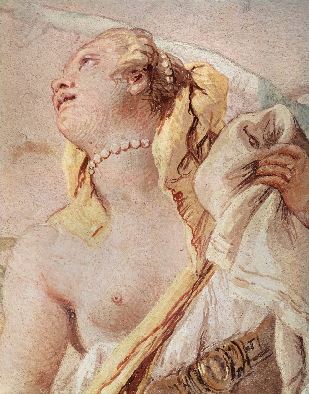 Rinaldo Abandoning Armida, detail Armidy, z „Gerusalemme Liberata“ od Torquata Tasso (1544-95), 1757 od Giovanni Battista Tiepolo