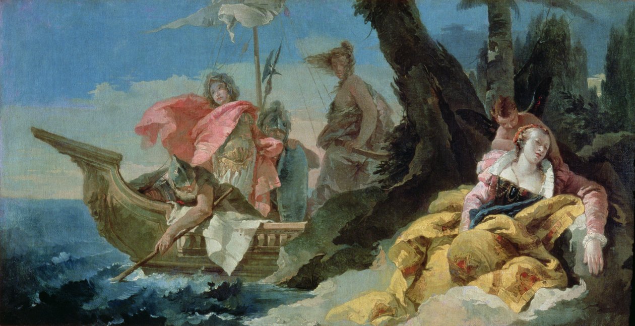 Rinaldo opouští Armidu od Giovanni Battista Tiepolo