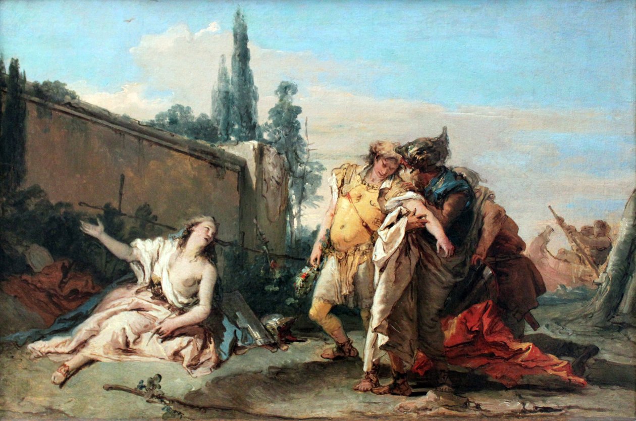 Rinaldovo rozloučení s Armidou od Giovanni Battista Tiepolo