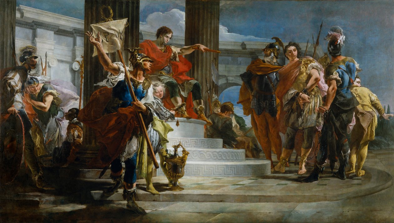 Scipio Africanus Osvobozující masiva od Giovanni Battista Tiepolo