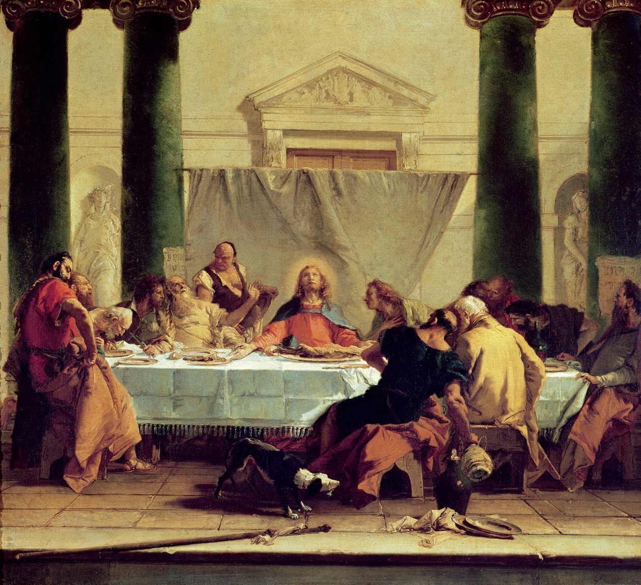 Poslední večeře, 1745-50 od Giovanni Battista Tiepolo