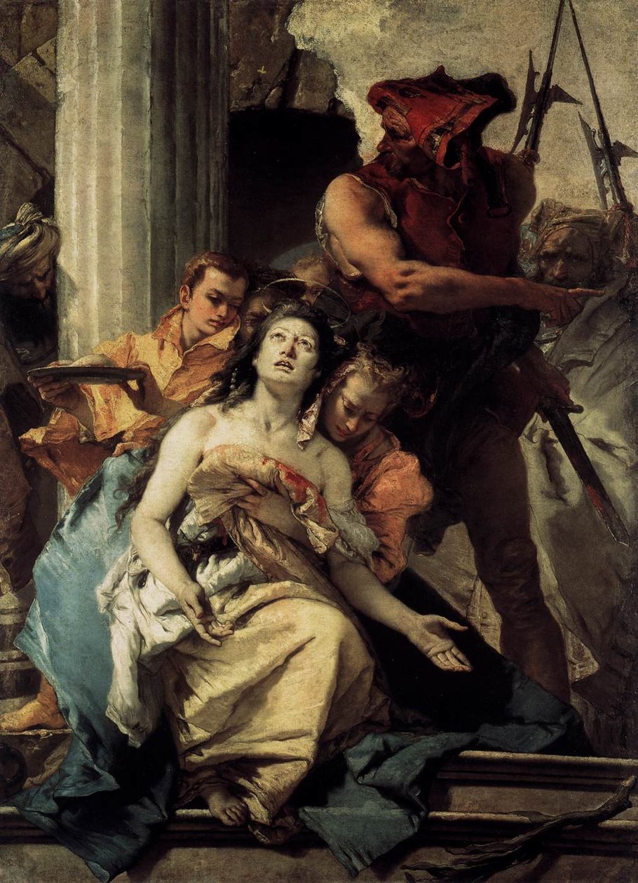 Mučednictví svaté Agáty od Giovanni Battista Tiepolo