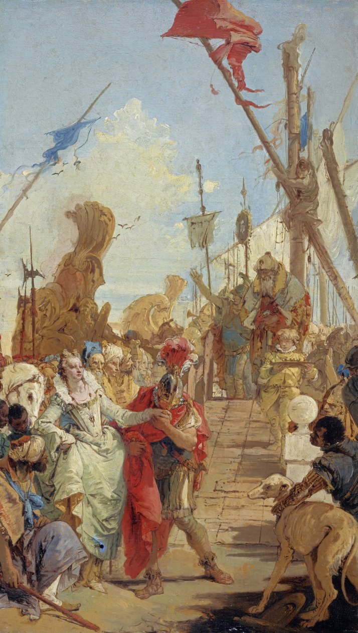 Setkání Antonia a Kleopatry od Giovanni Battista Tiepolo