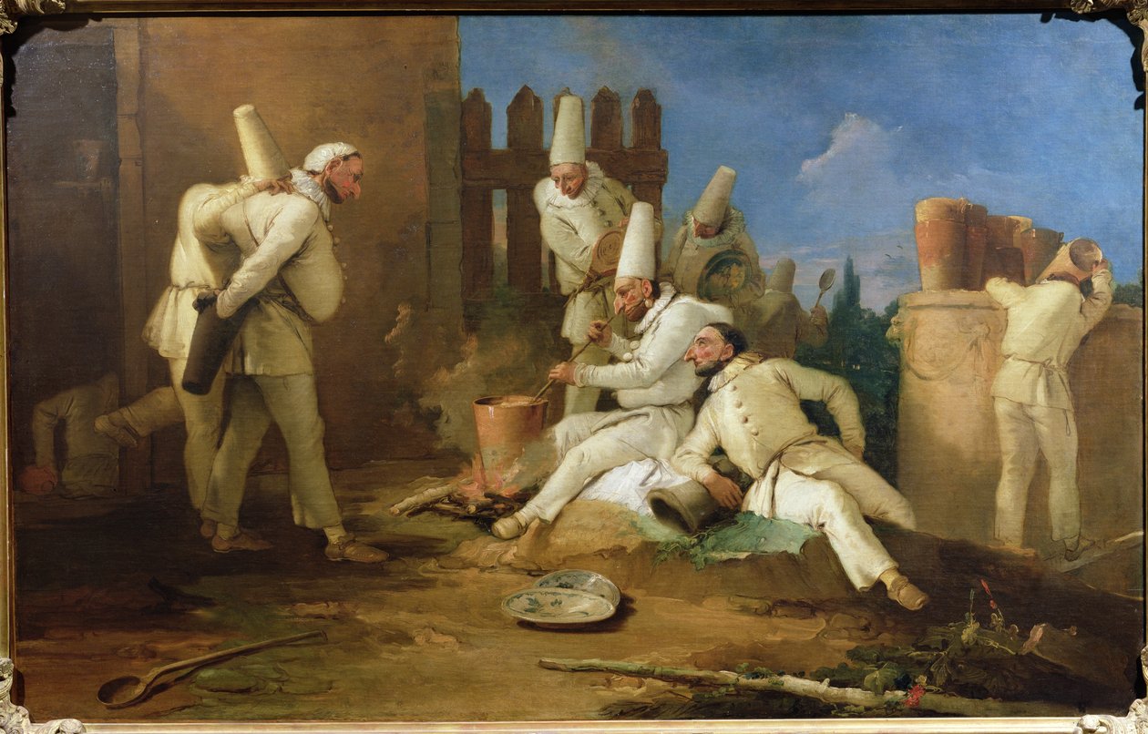 Kuchyně Punchinello od Giovanni Battista Tiepolo