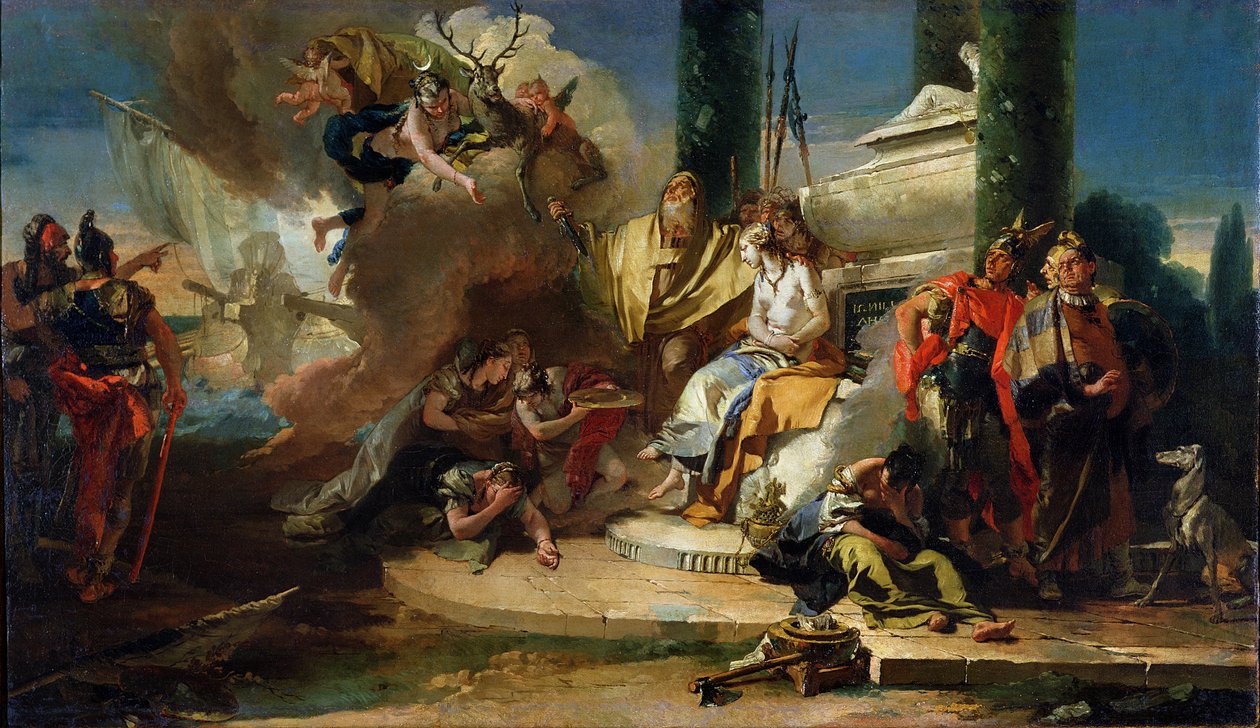Oběť Ifigenie od Giovanni Battista Tiepolo