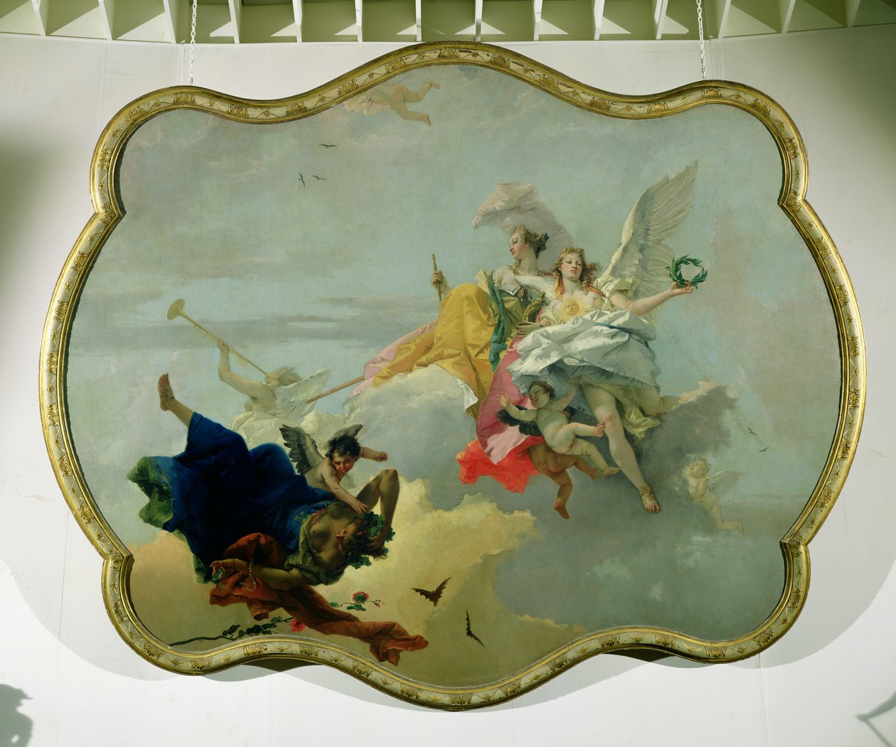 Triumf ctnosti a ušlechtilosti od Giovanni Battista Tiepolo