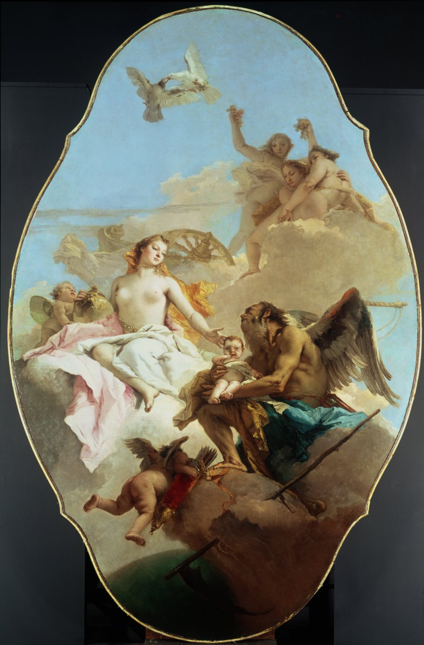 Venuše, nástropní malba od Giovanni Battista Tiepolo