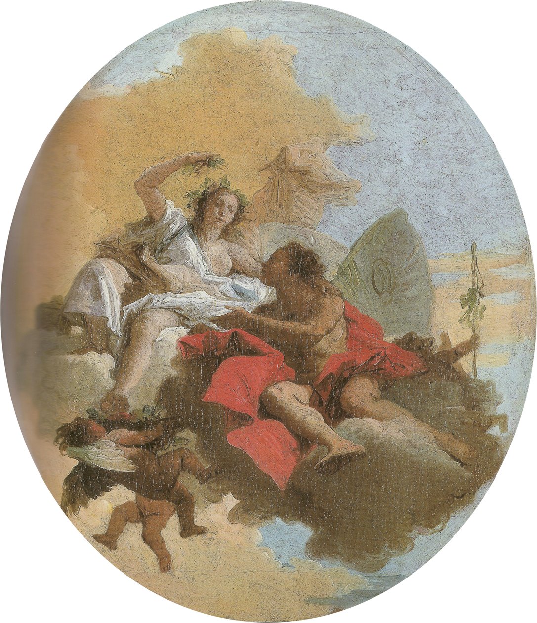 Zefiro a Flora od Giovanni Battista Tiepolo