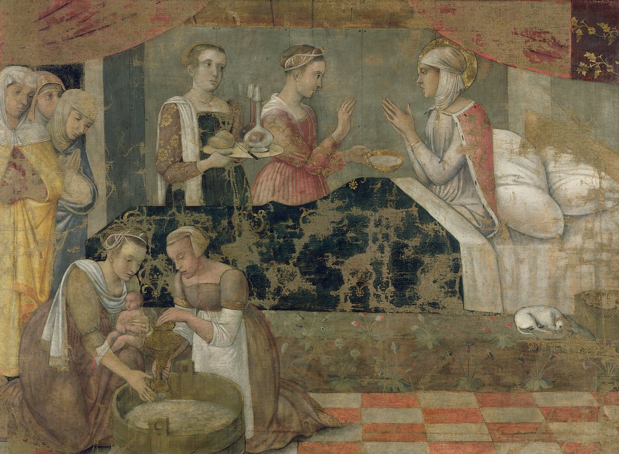 Narození Panny Marie (tempera na panelu) od Giovanni Bellini
