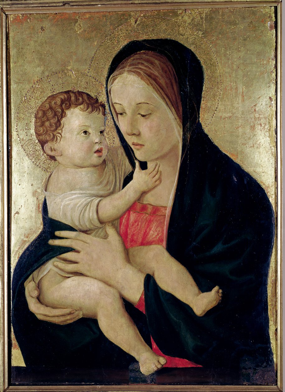 Madonna a dítě, cca 1475 (tempera na panelu) od Giovanni Bellini