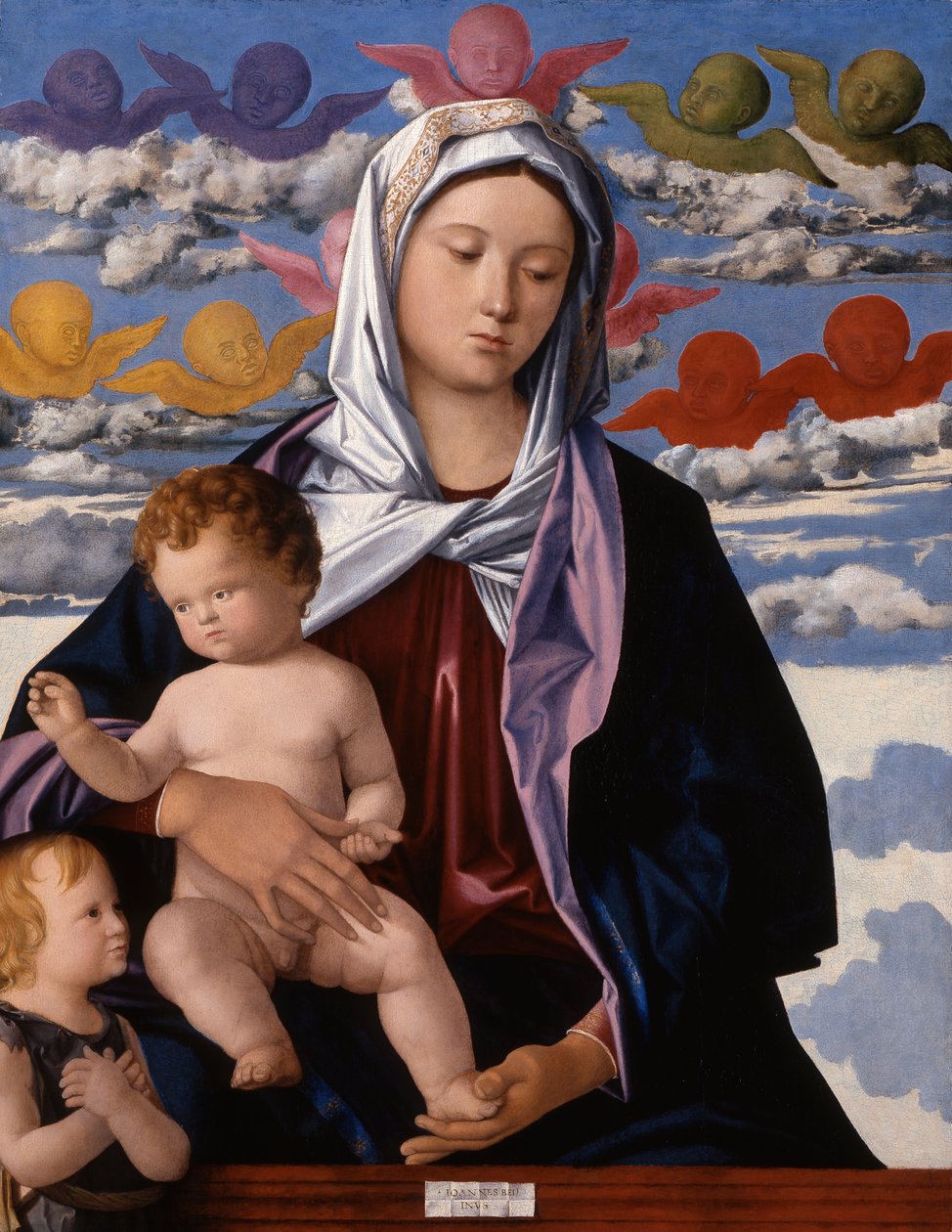 Madona s dítětem se svatým Janem Křtitelem od Giovanni Bellini