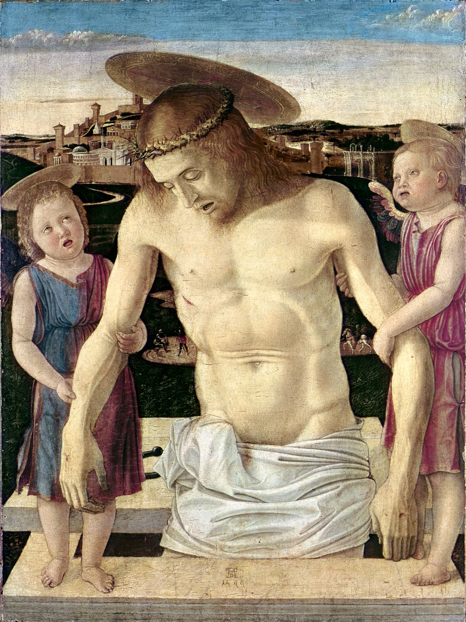 Pieta, cca 1499 (tempera na panelu) od Giovanni Bellini