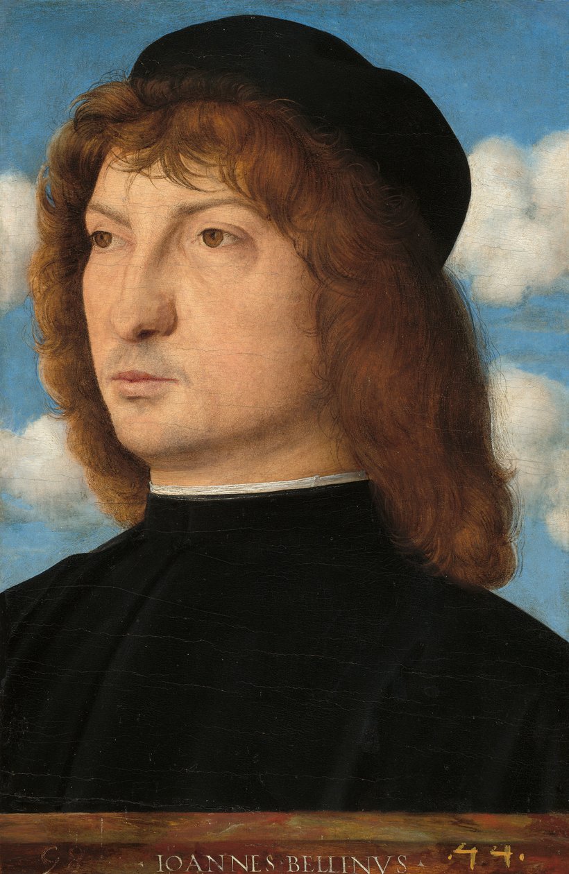 Portrét benátského gentlemana, cca 1500 (olej na panelu přenesený na panel) od Giovanni Bellini