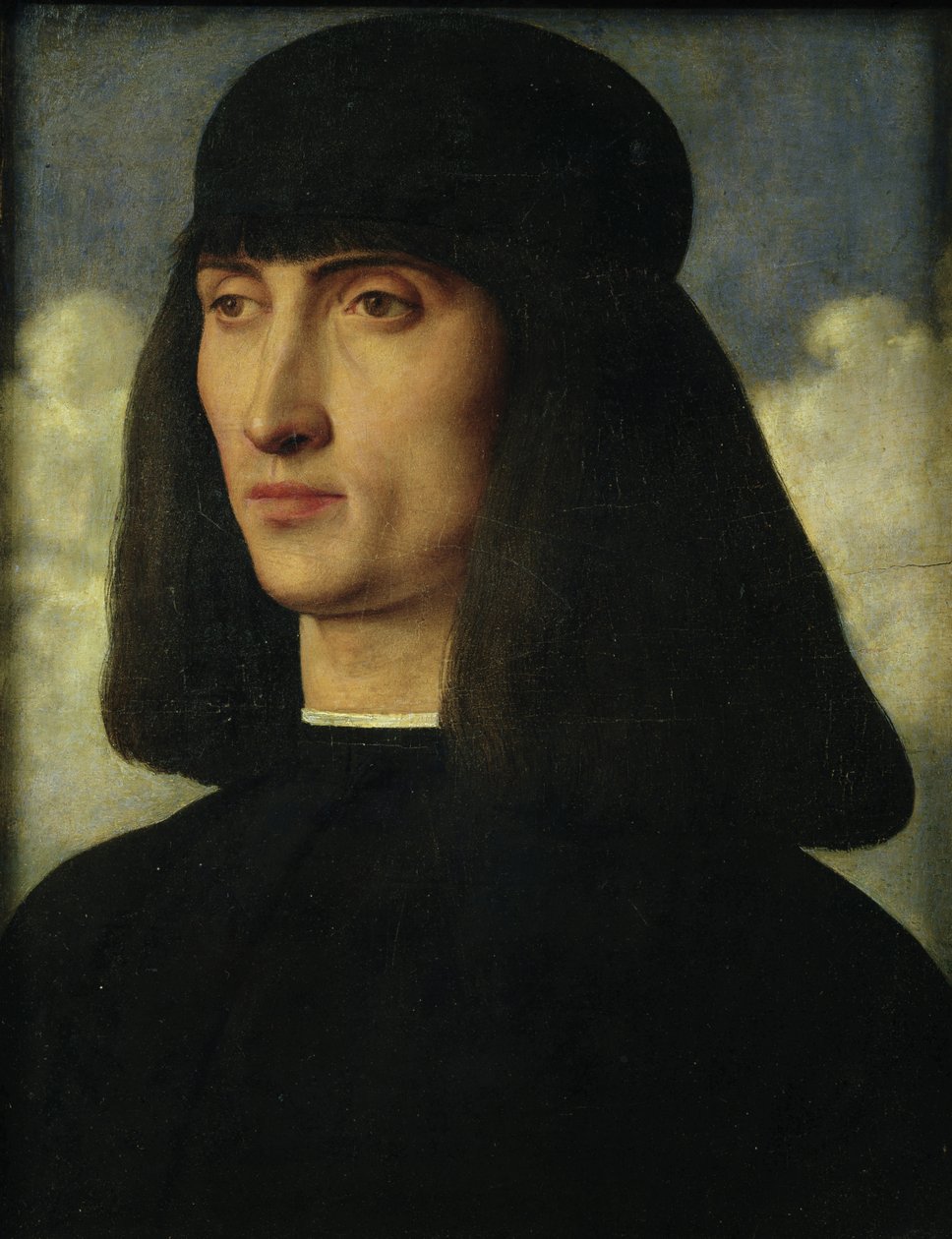 Portrét mladého muže, cca 1500 od Giovanni Bellini