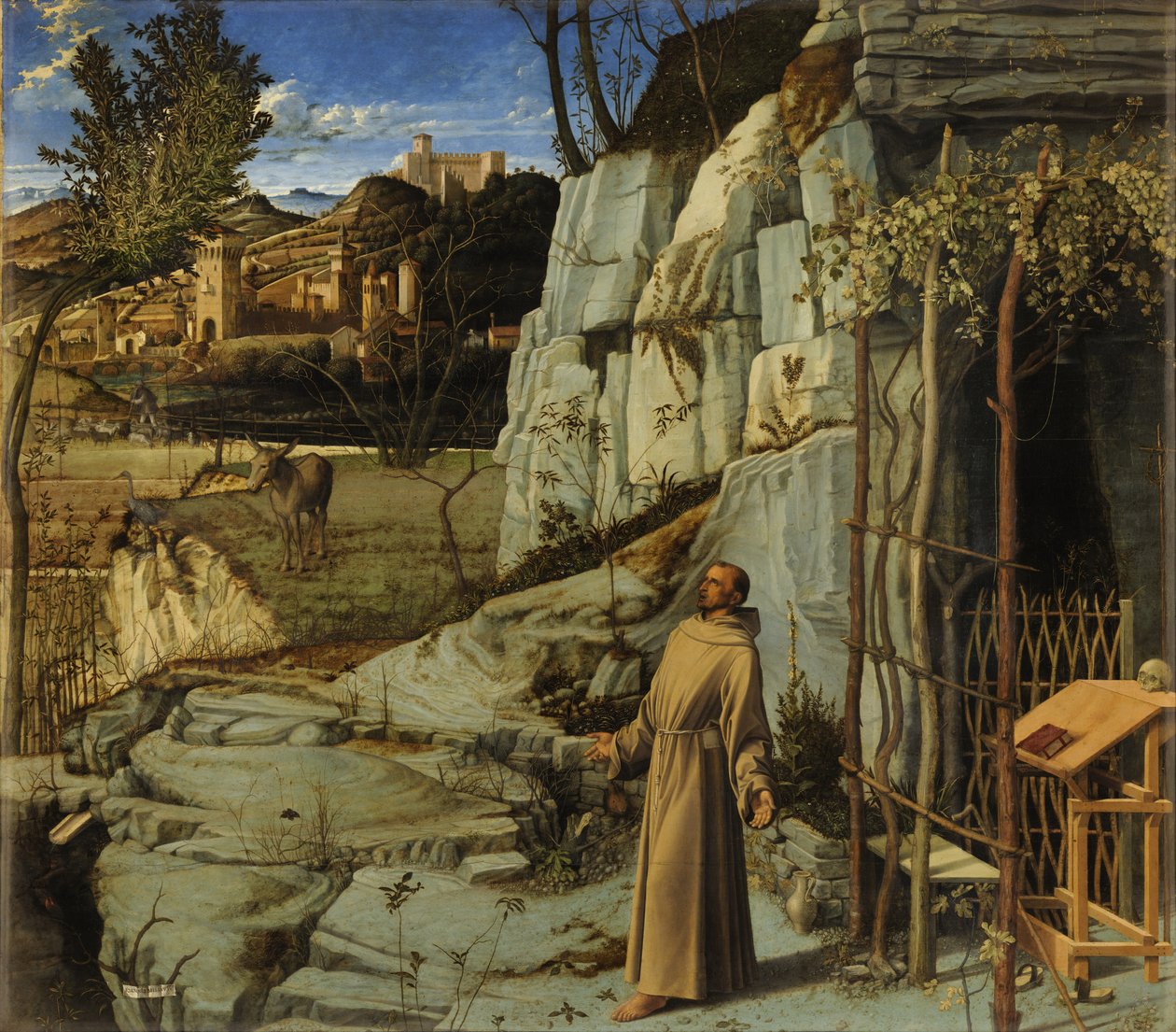 Svatý František v poušti od Giovanni Bellini