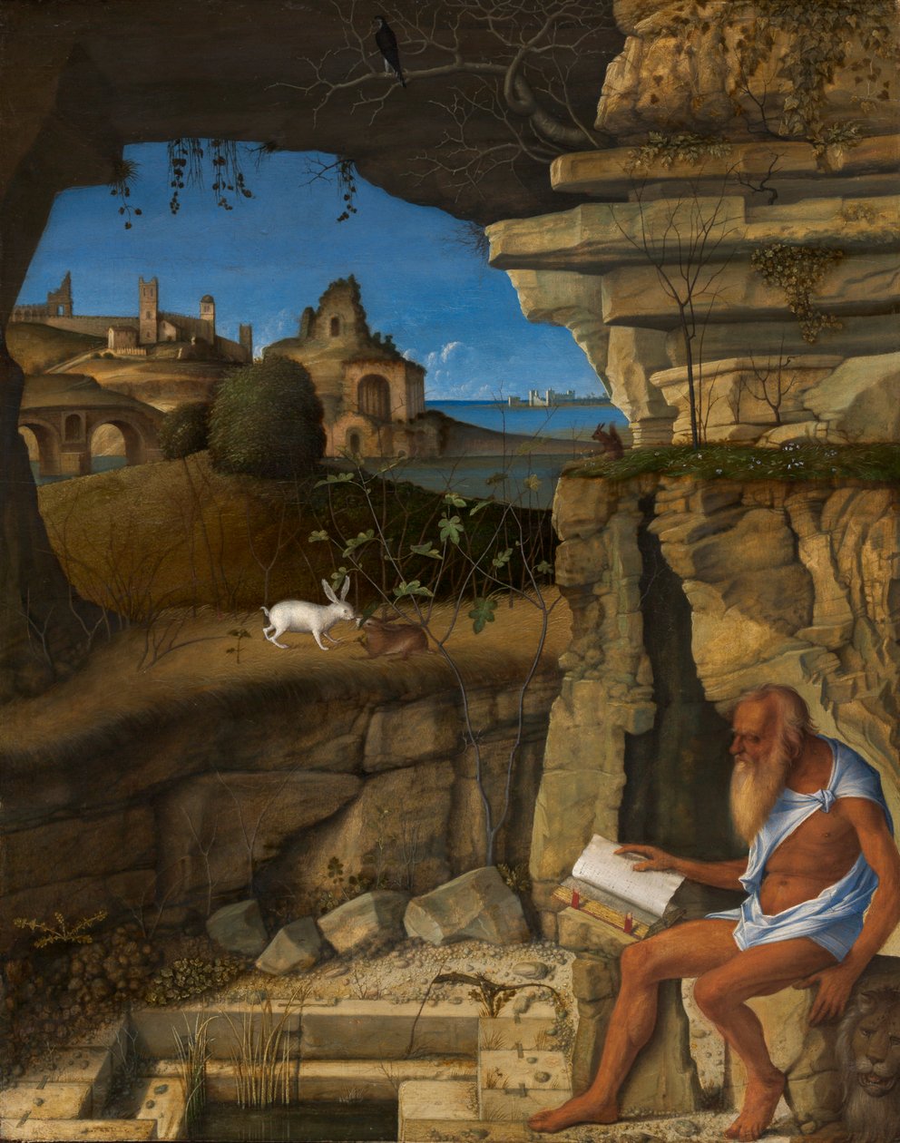 Svatý Jeroným Čtení, 1505 od Giovanni Bellini