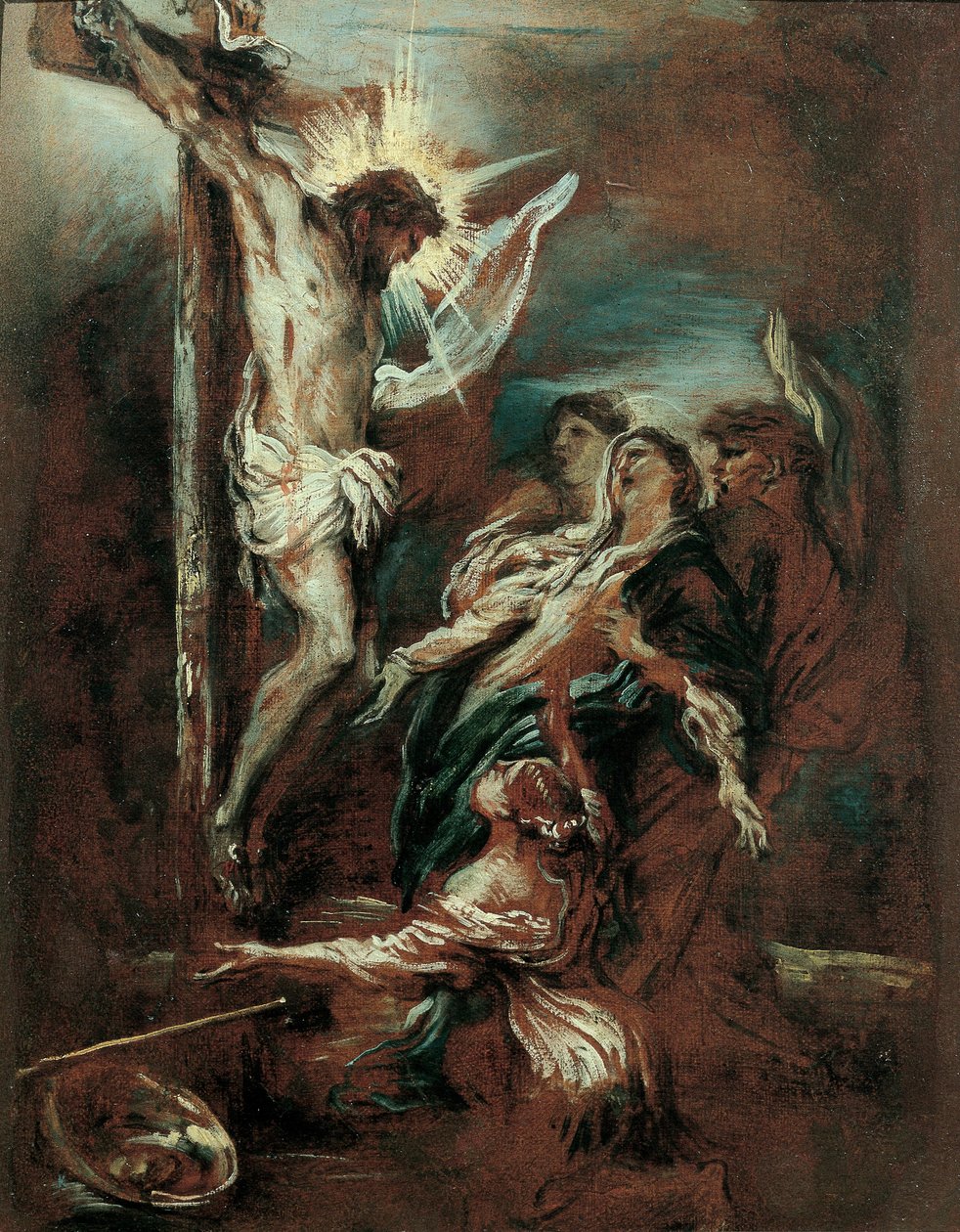Ukřižování od Giovanni Benedetto Castiglione