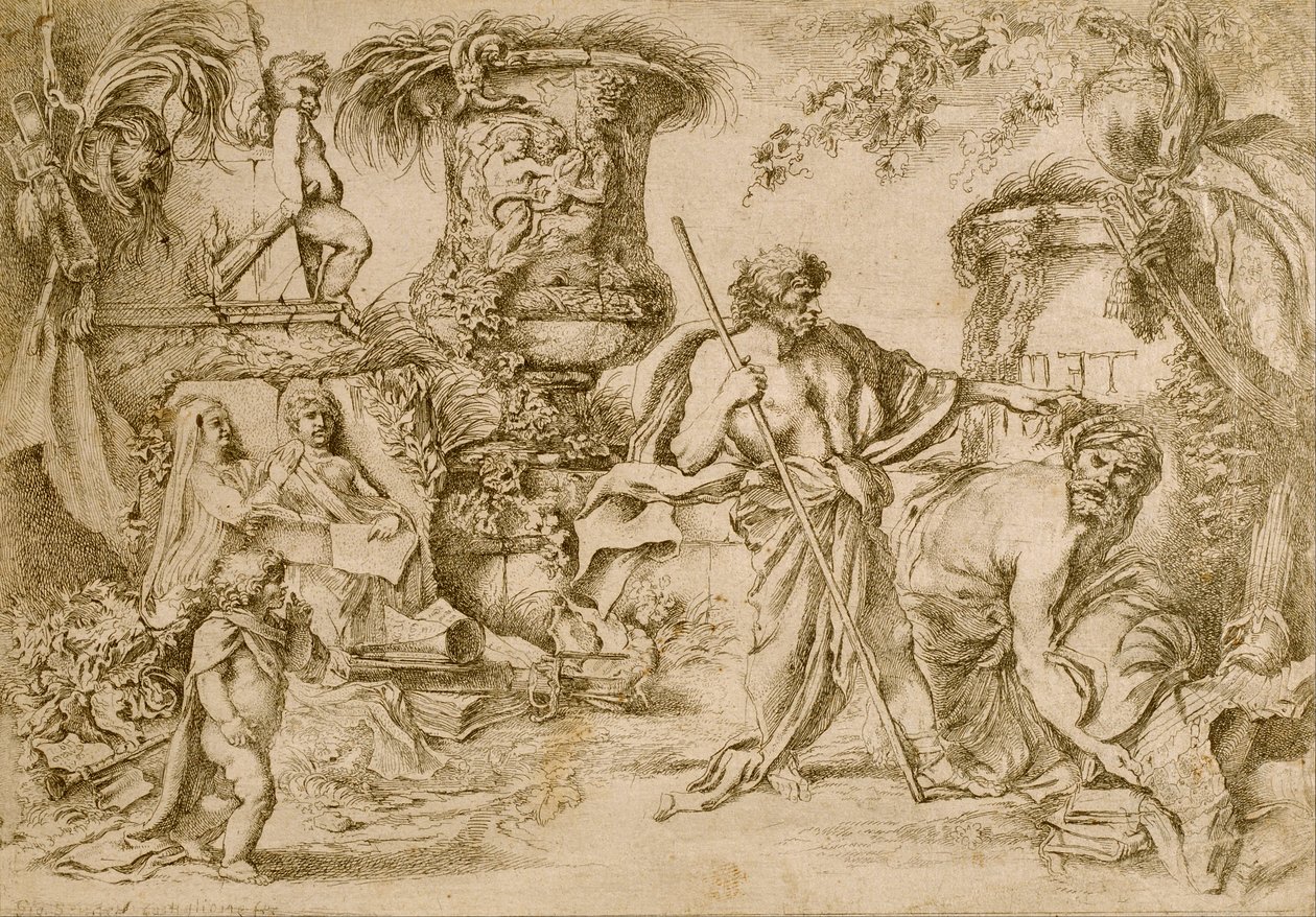 Časová věčnost od Giovanni Benedetto Castiglione