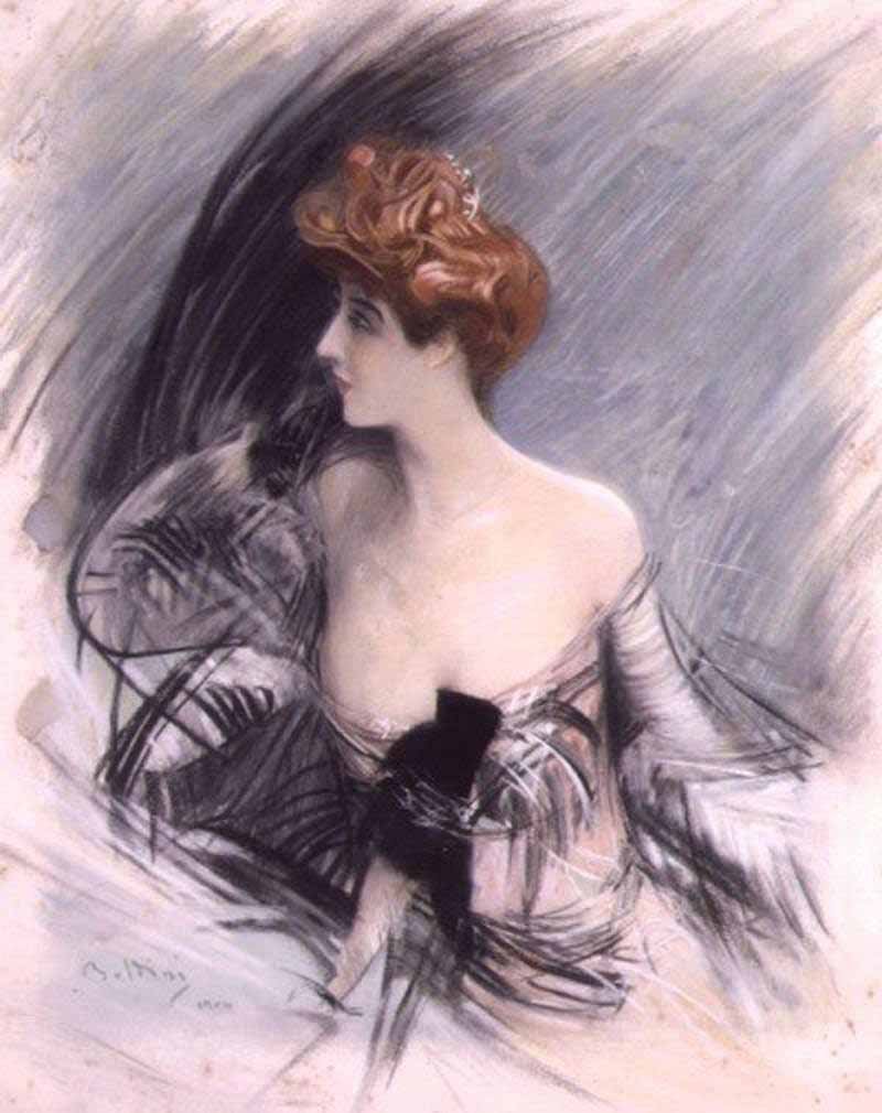 Portrét Sarah Bernhardt? N od Giovanni Boldini