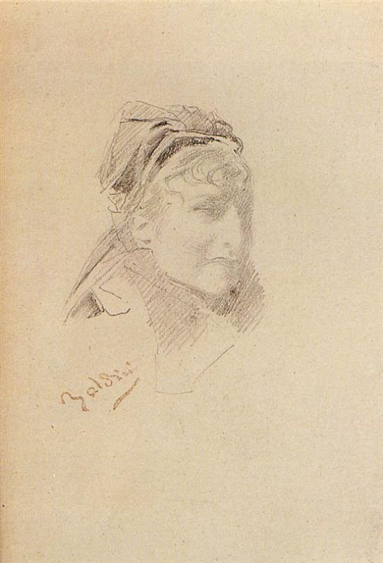 Portrét Sarah Bernhardtn Němec: Portrat von Sarah Bernhardtn Polski: Portret Sary Bernhardtn od Giovanni Boldini