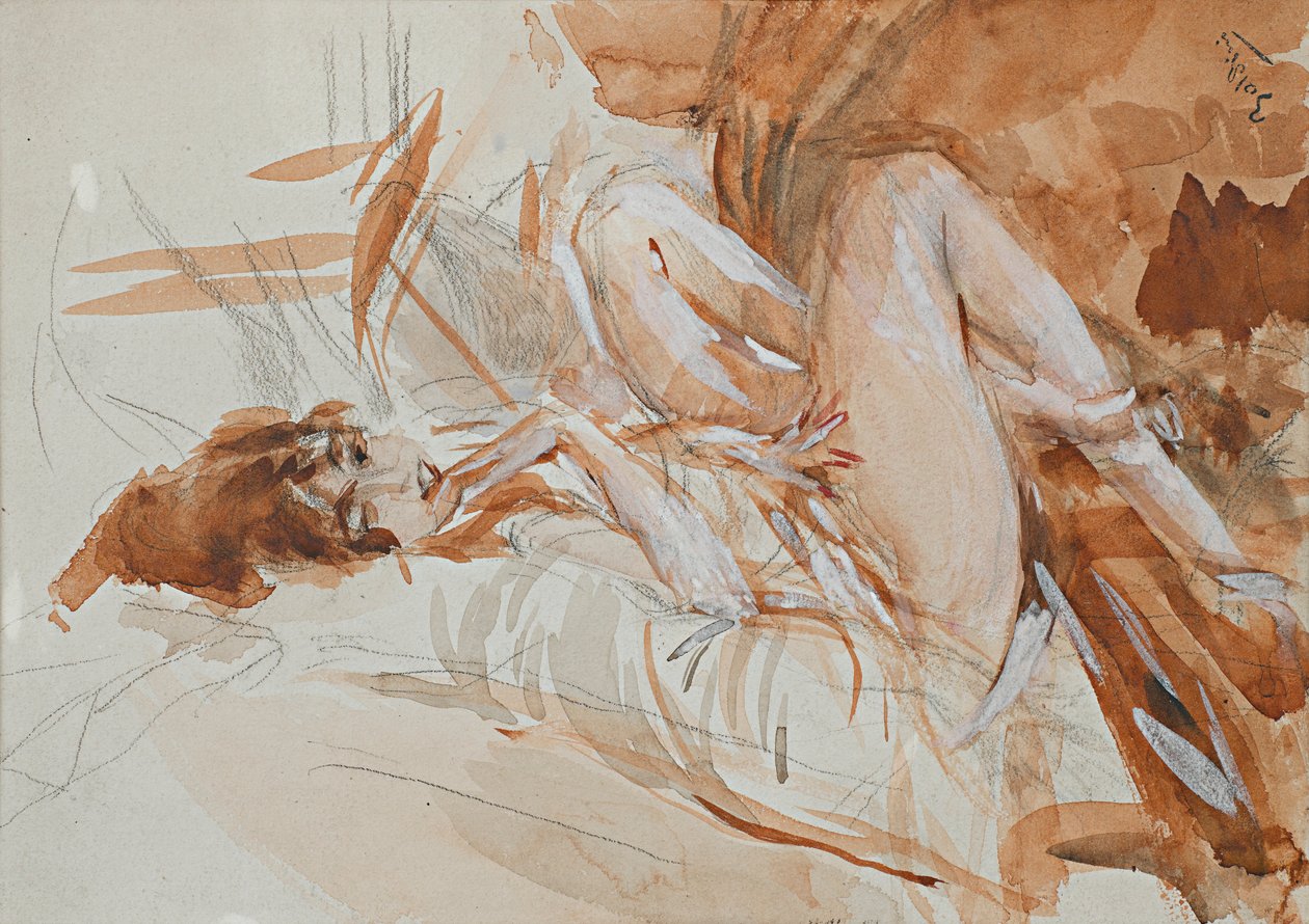  Ležící Ladyn od Giovanni Boldini